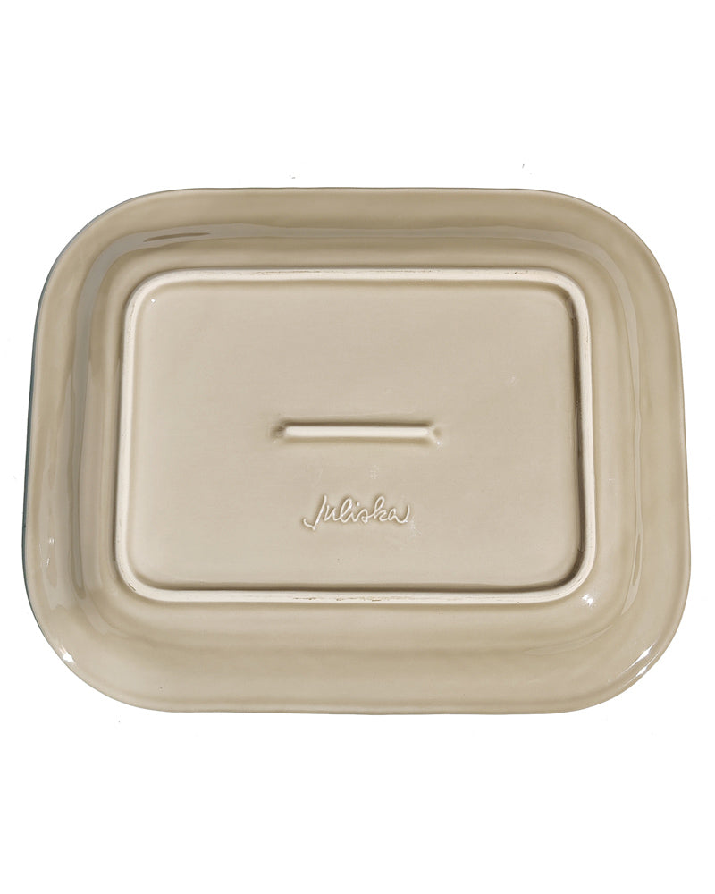  Juliska Le Panier Almond Serving Platter bottom view