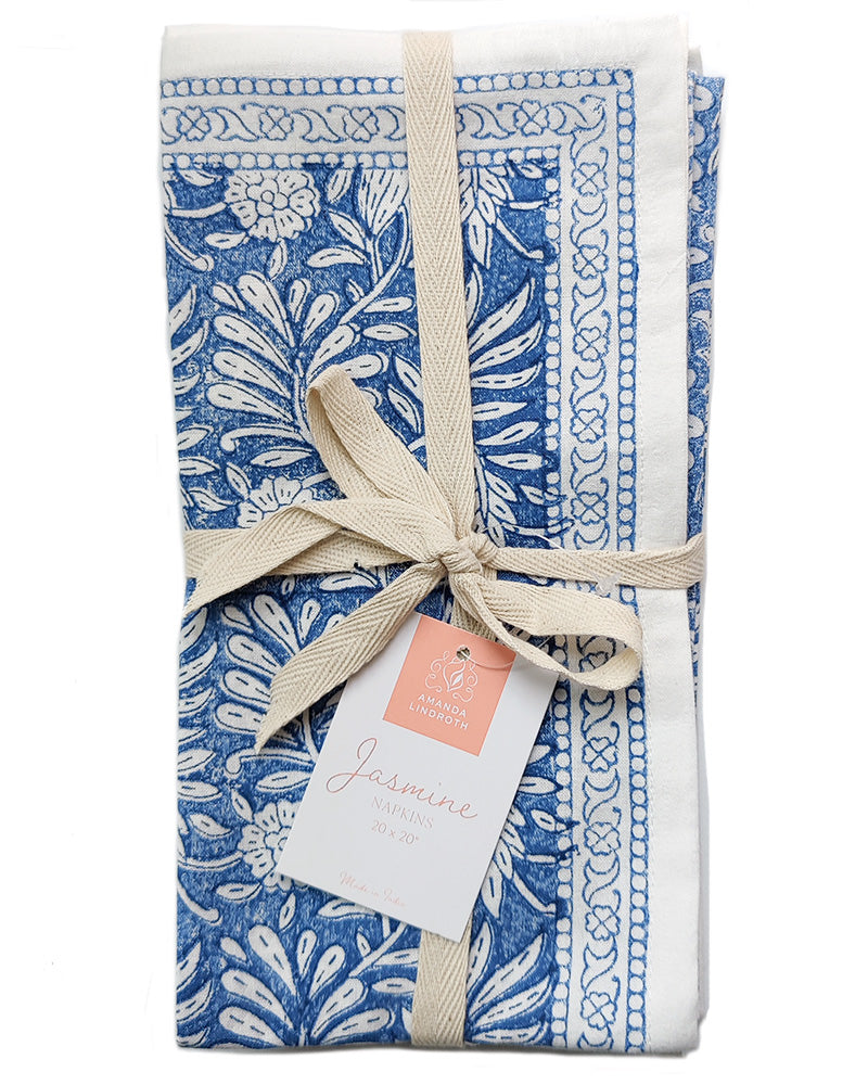 AMANDA LINDROTH JASMIN NAPKINS INDIGO Set