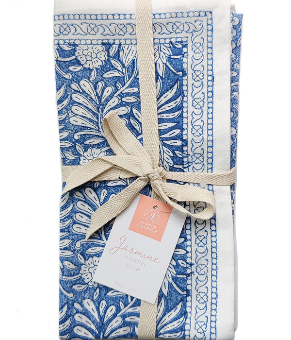 AMANDA LINDROTH JASMIN NAPKINS INDIGO Set