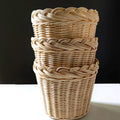 AMANDA LINDROTH LARGE BRAIDED ORCHID BASKETS Set