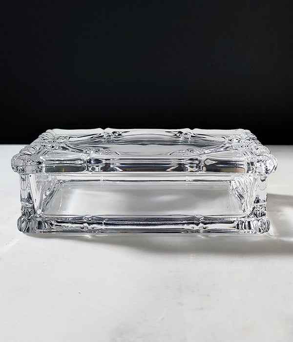 TIFFANY & Co. BAMBOO GLASS BOX WITH LID