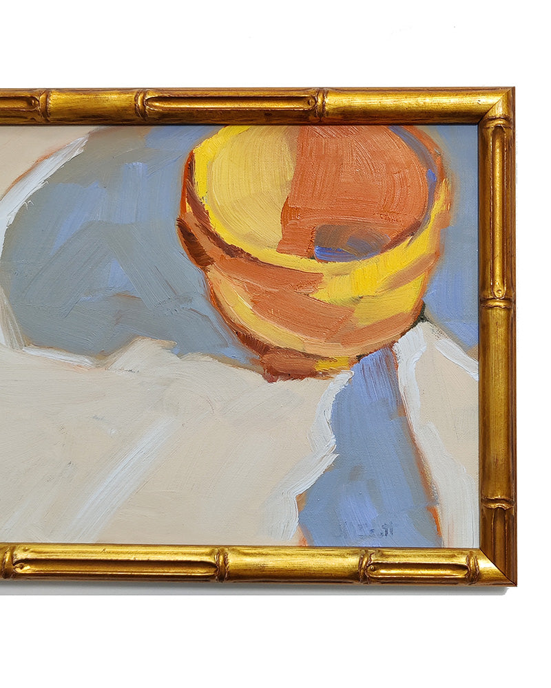 YELLOW BOWL OIL PAINTING