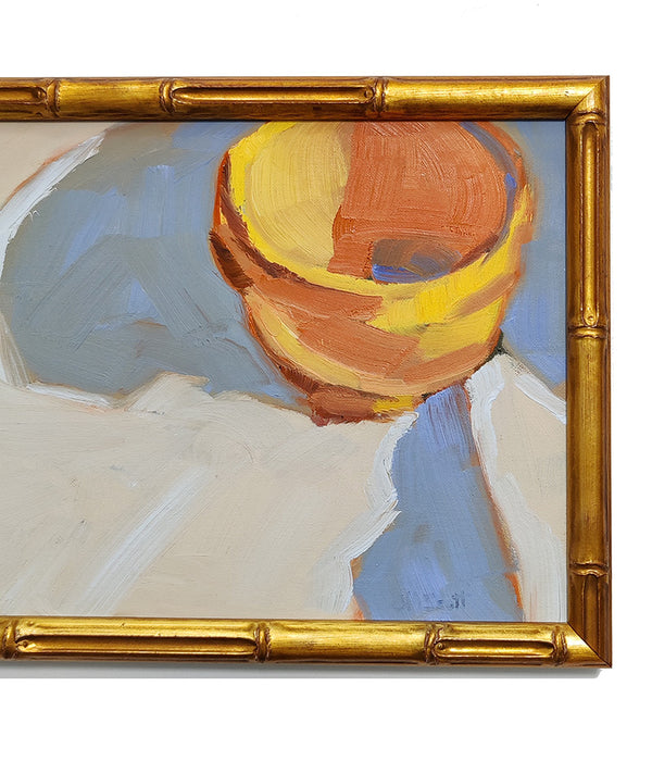 YELLOW BOWL OIL PAINTING