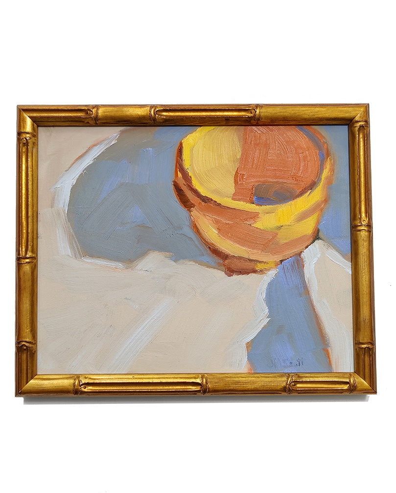 YELLOW BOWL OIL PAINTING