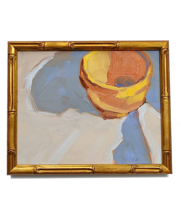 YELLOW BOWL OIL PAINTING