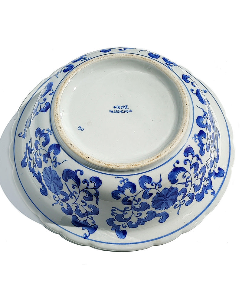 BLUE & WHITE SCENIC BOWL