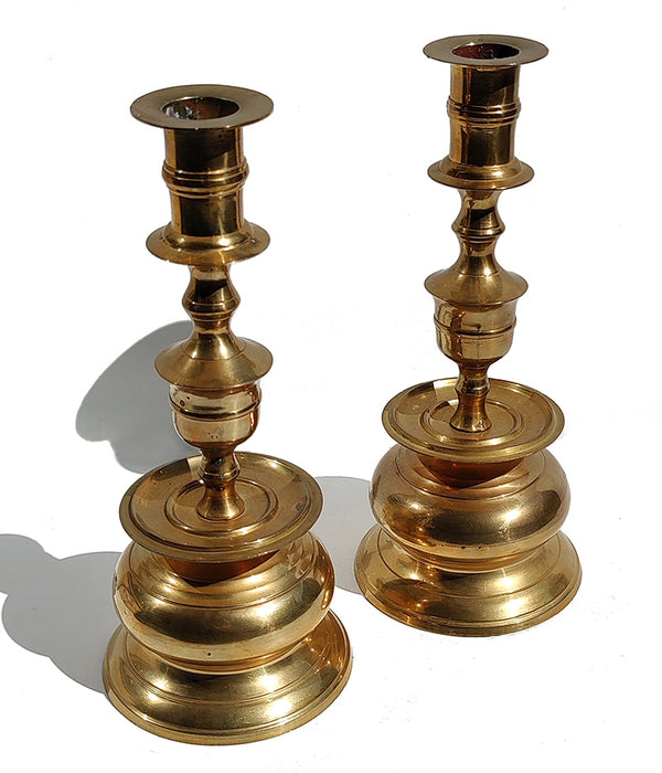 BRASS CANDLESTICKS, Pair No. 3