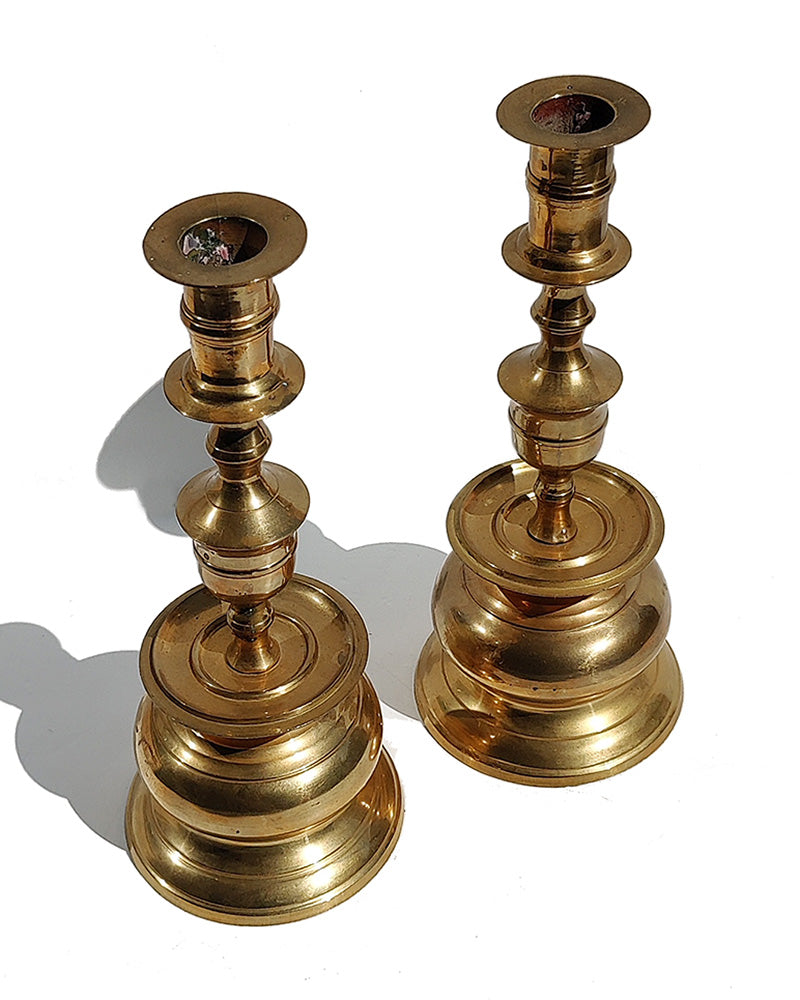 BRASS CANDLESTICKS, Pair No. 3