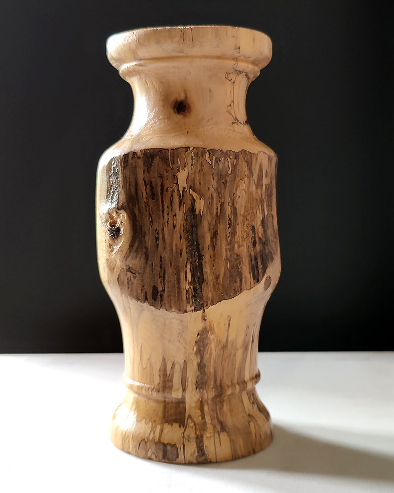 BURL WOOD BUD VASE