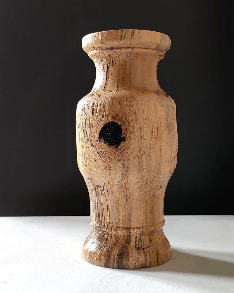 BURL WOOD BUD VASE