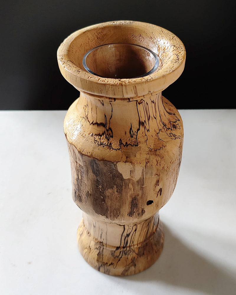 BURL WOOD BUD VASE