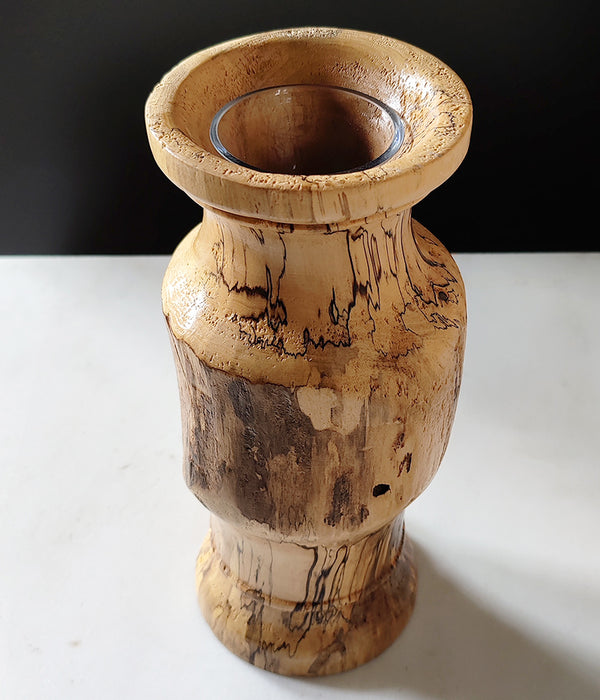 BURL WOOD BUD VASE