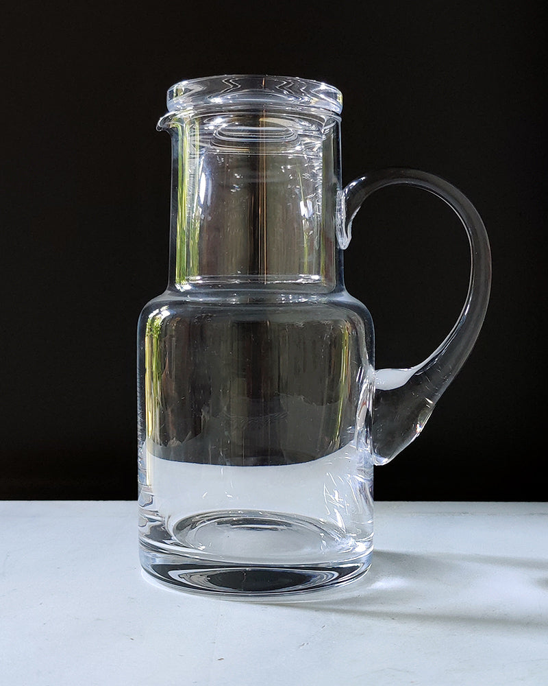 GLASS BEDSIDE WATER CARAFE & CUP