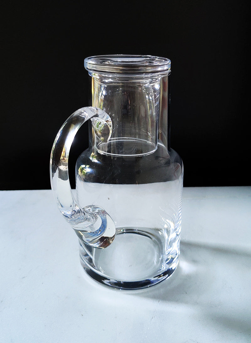 GLASS BEDSIDE WATER CARAFE & CUP