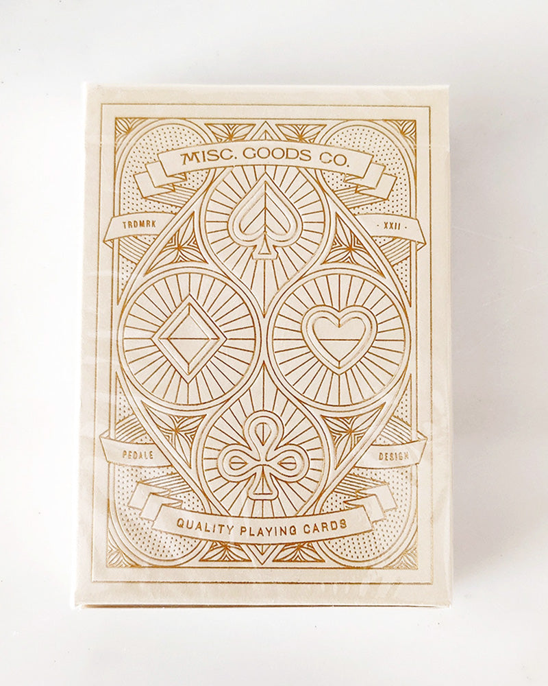 MISC. GOODS CO. IVORY PLAYING CARDS