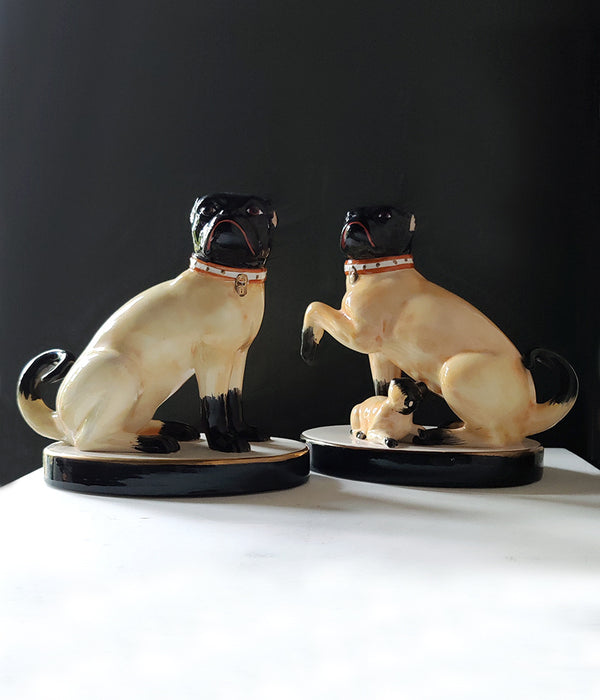 CHELSEA HOUSE PORT ROYAL PUG FIGURINES