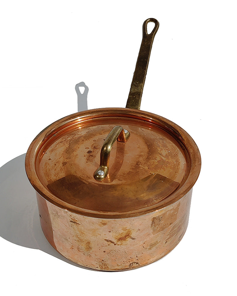 COPPER SAUCEPAN WITH LID