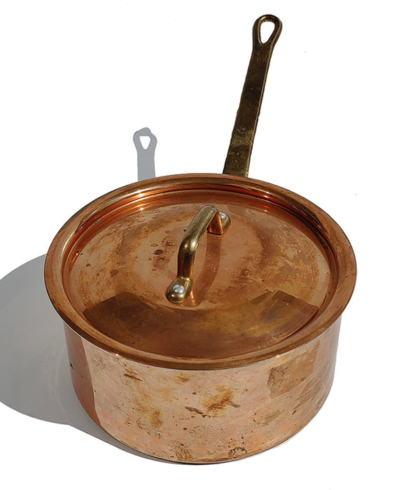 COPPER SAUCEPAN WITH LID