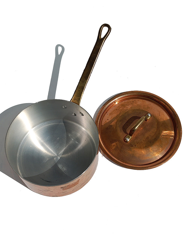 COPPER SAUCEPAN WITH LID