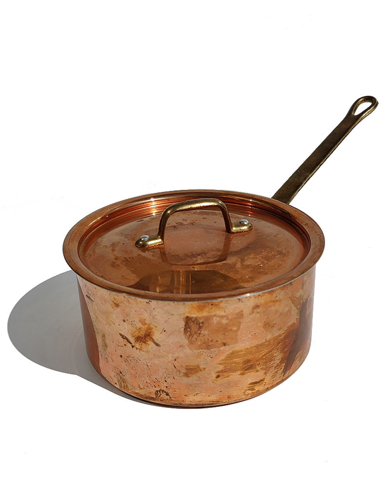 COPPER SAUCEPAN WITH LID