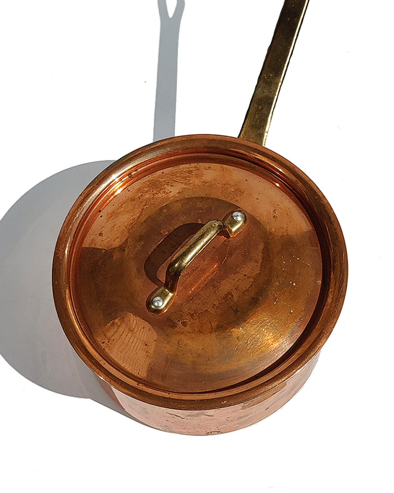 COPPER SAUCEPAN WITH LID