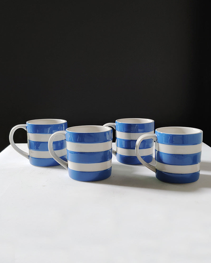 CORNISHWARE STRIPED CUPS Set