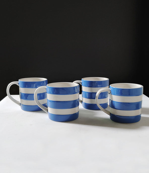 CORNISHWARE STRIPED CUPS Set