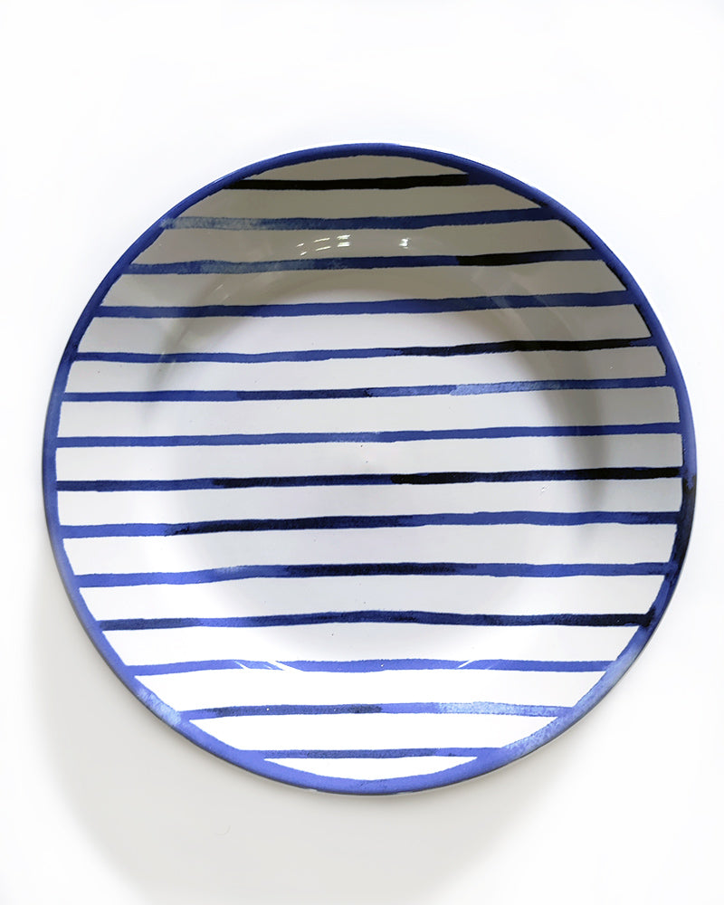 RALPH LAUREN COTE D'AZUR STRIPE PLATES Set