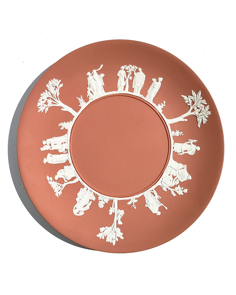 WEDGWOOD JASPERWARE TERRACOTTA CAKE PLATE