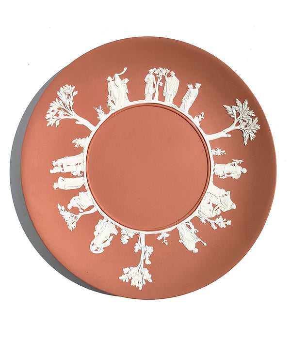 WEDGWOOD JASPERWARE TERRACOTTA CAKE PLATE