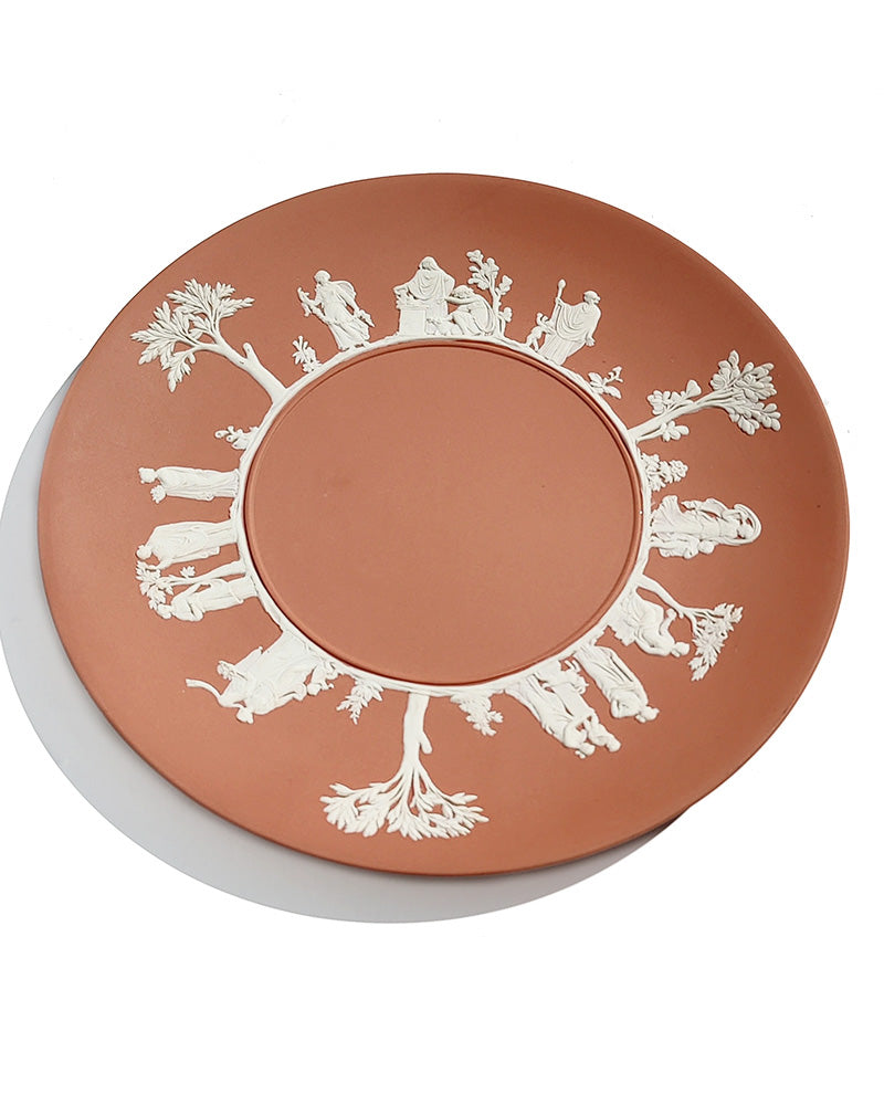 WEDGWOOD JASPERWARE TERRACOTTA CAKE PLATE