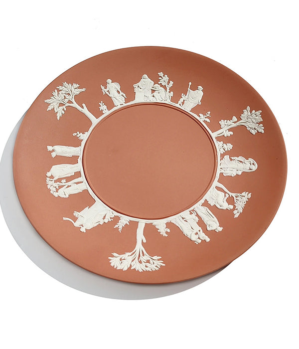 WEDGWOOD JASPERWARE TERRACOTTA CAKE PLATE