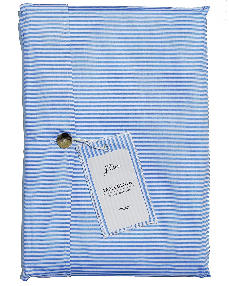 J. CREW HERITAGE SEERSUCKER STRIPE TABLECLOTH