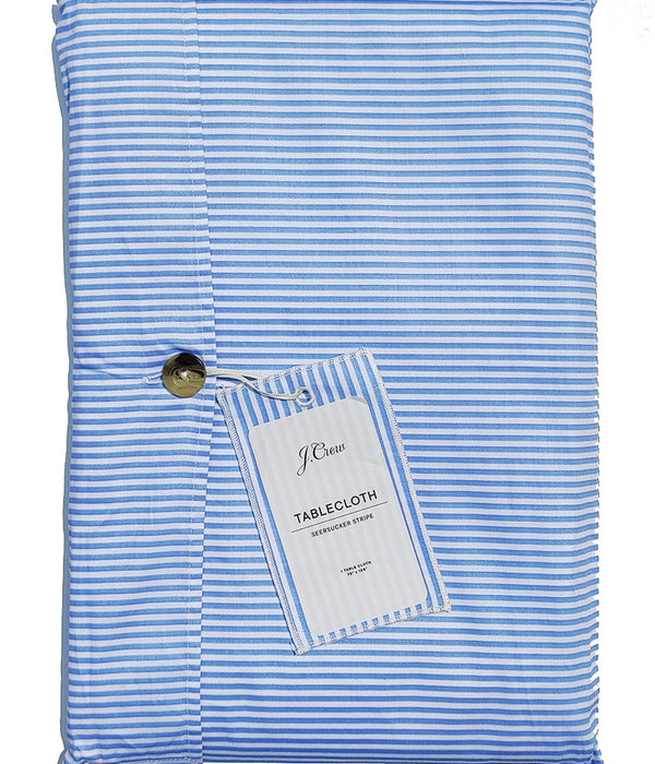 J. CREW HERITAGE SEERSUCKER STRIPE TABLECLOTH