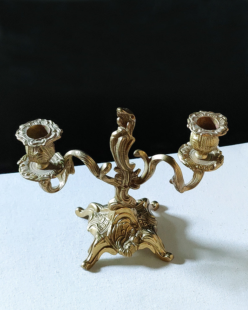 ITALIAN FOOTED CANDLESTICKS, PAIR