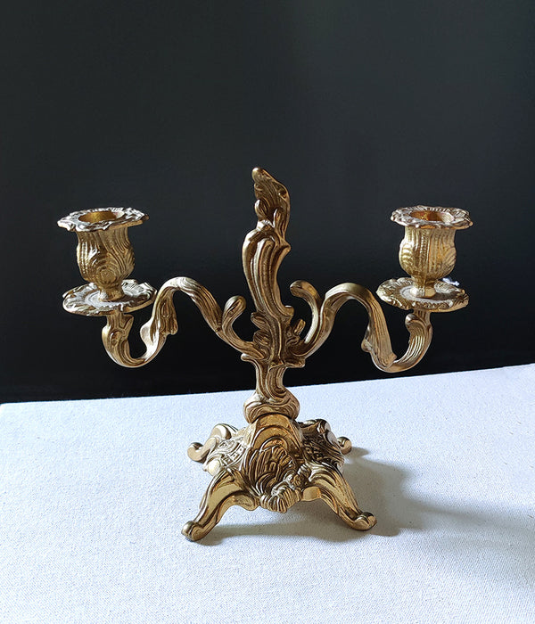 ITALIAN FOOTED CANDLESTICKS, PAIR