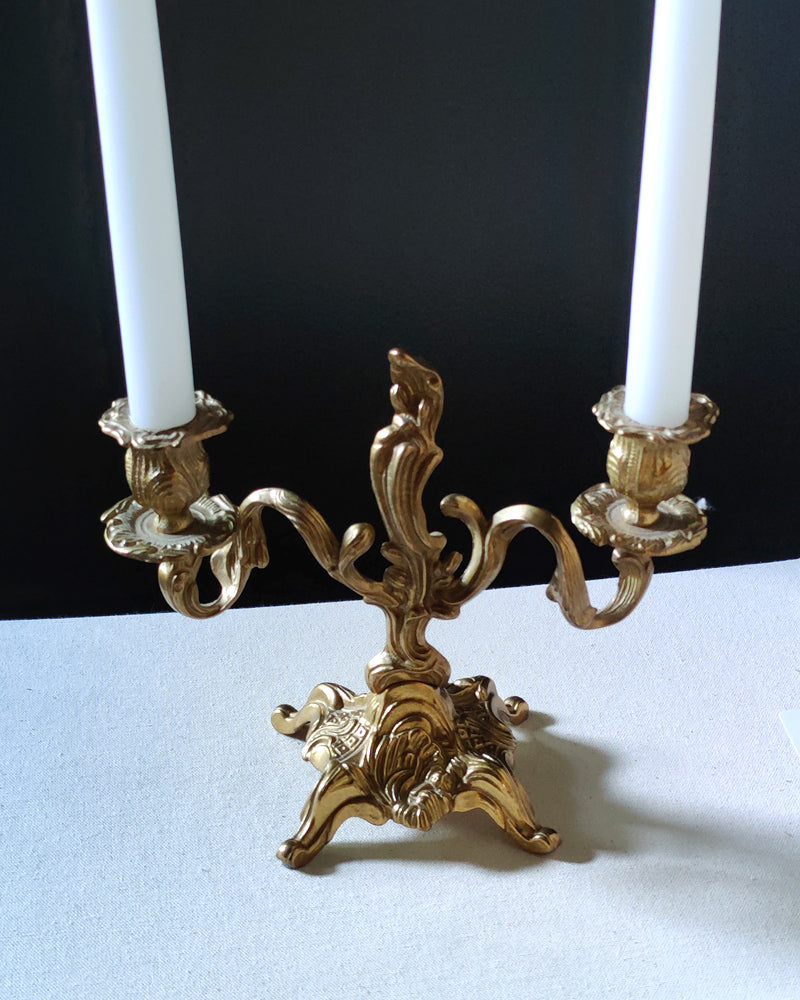 ITALIAN FOOTED CANDLESTICKS, PAIR