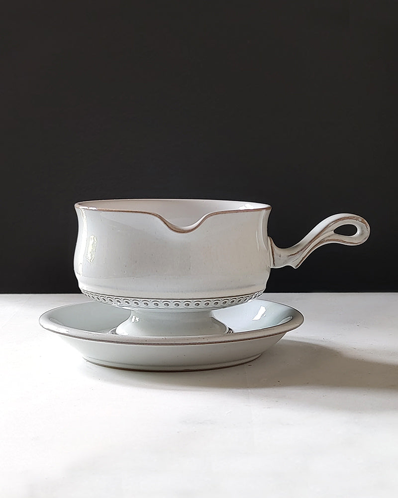 LORENZO MEDICI GRAVY BOAT & UNDERPLATE