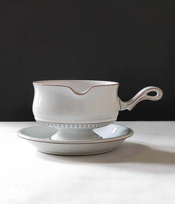 LORENZO MEDICI GRAVY BOAT & UNDERPLATE