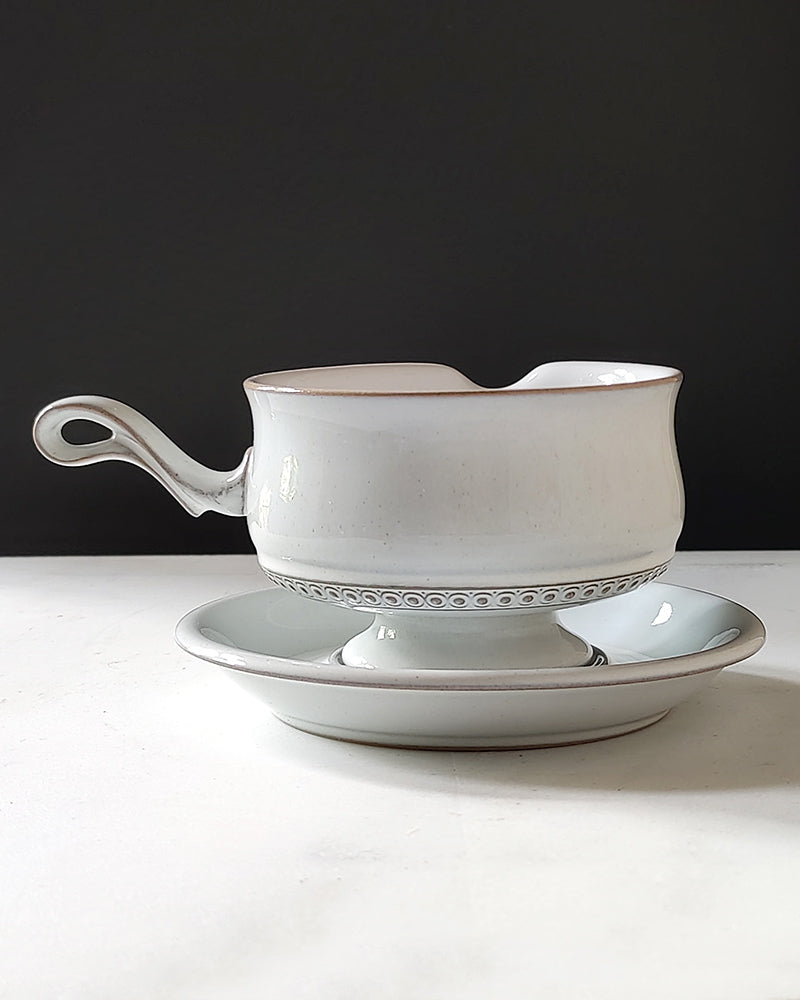 LORENZO MEDICI GRAVY BOAT & UNDERPLATE