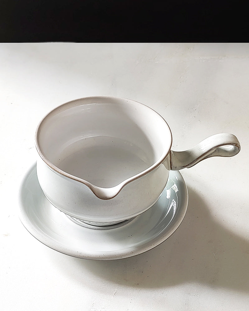 LORENZO MEDICI GRAVY BOAT & UNDERPLATE