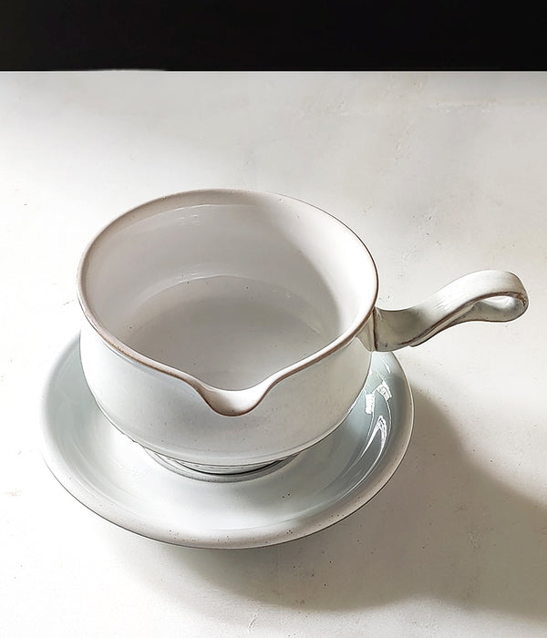 LORENZO MEDICI GRAVY BOAT & UNDERPLATE