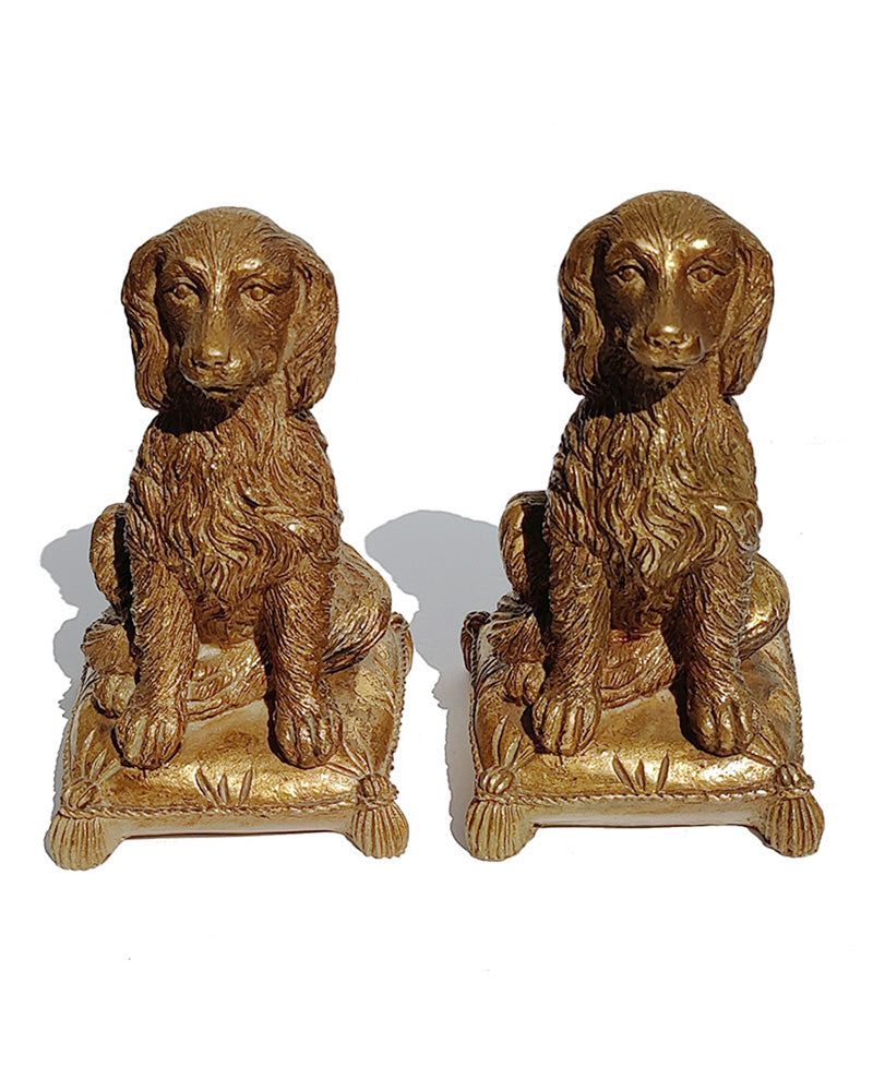 Pair dog bookends