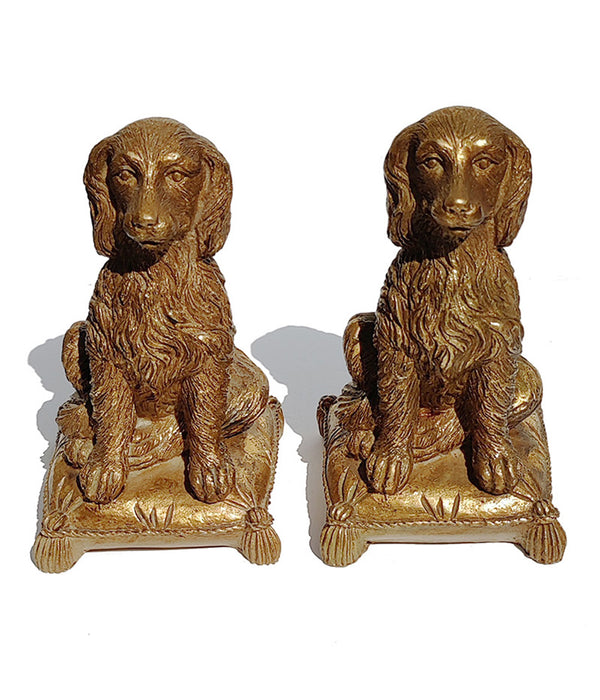 Pair dog bookends