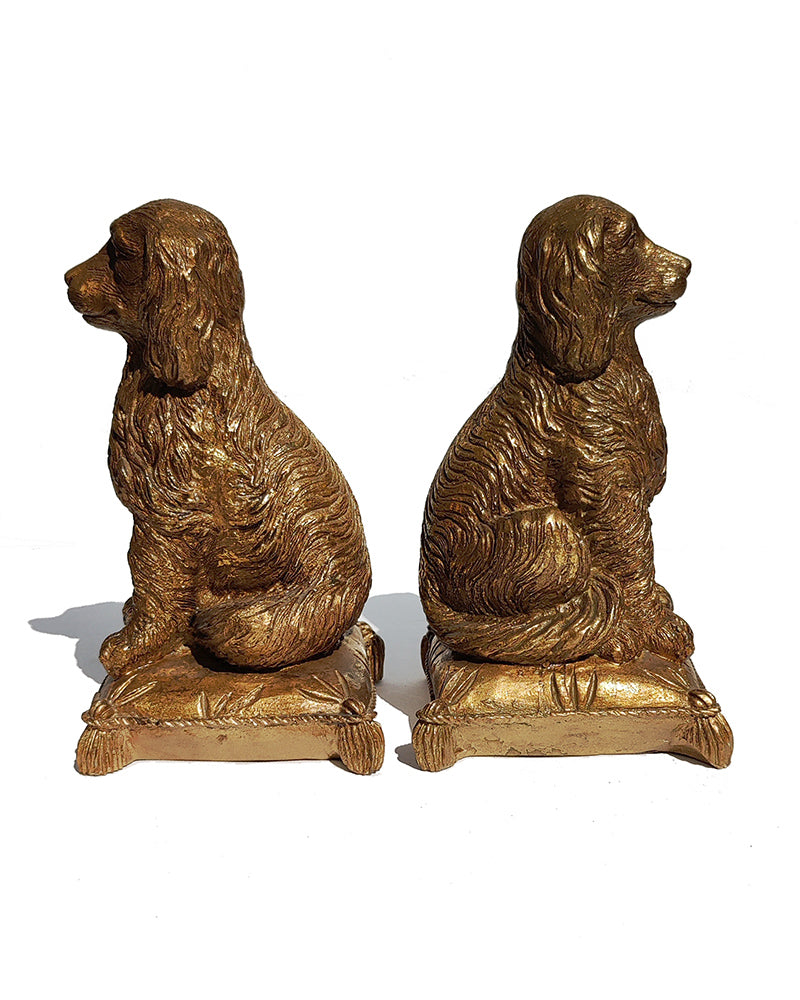 DOG BOOKENDS, pair