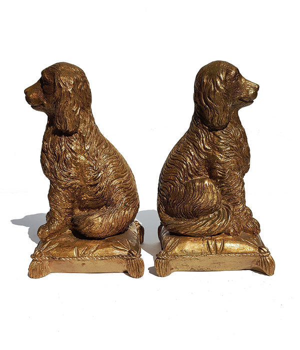 DOG BOOKENDS, pair