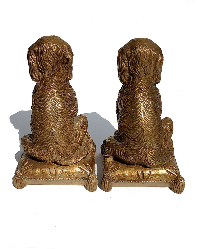 DOG BOOKENDS, pair