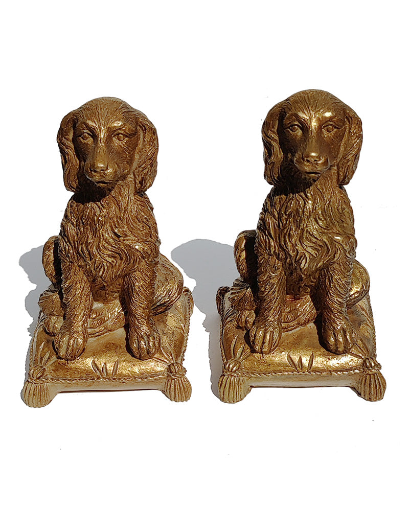 DOG BOOKENDS, pair