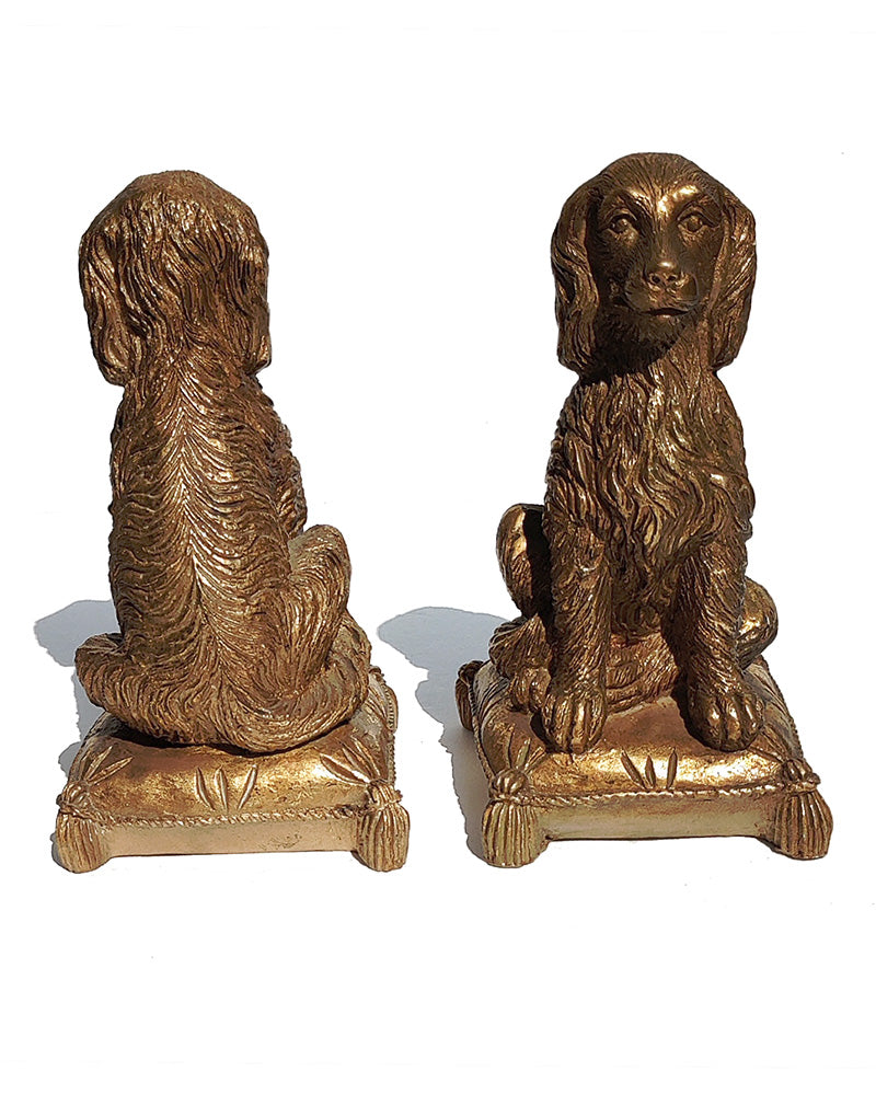 DOG BOOKENDS, pair