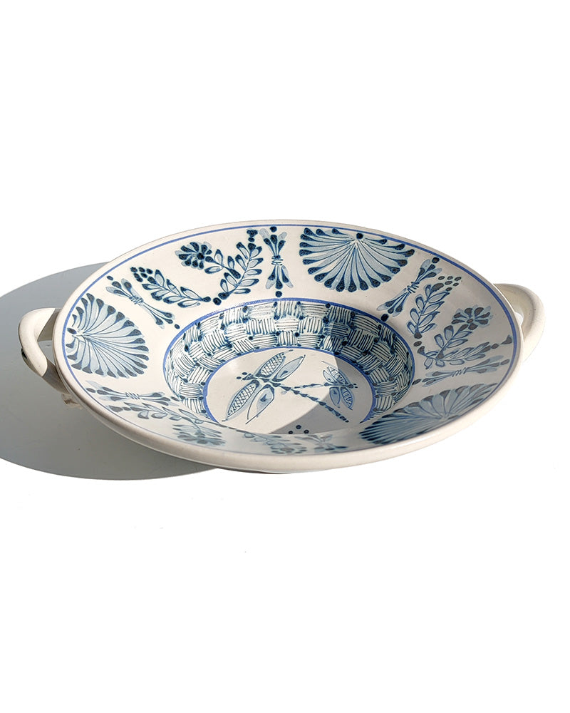 BLUE & WHITE POTTERY BOWL